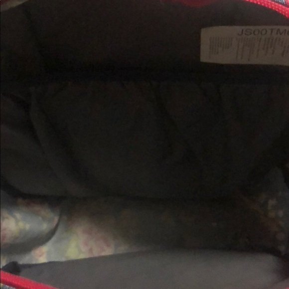 Trans By Jansport Backpack/Navy Blue Flower Print/ - Picture 2 of 3